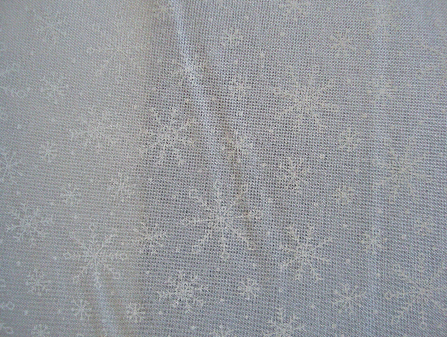 Muslin Mates - Snowflakes White on White Quilt Fabric, Moda 9929 11, White Snowflake Quilt Background Fabric, By the Yard