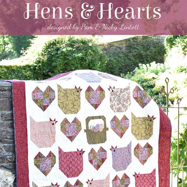 Hens and Hearts Quilt Pattern, The Quilt Room QR1502