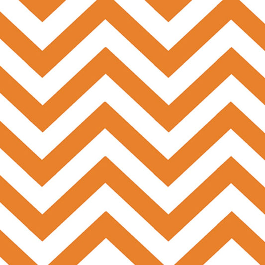 REMNANT 27" of Half Moon Modern - Tangerine Orange White Small Chevron Fabric, Moda 32217 17, Chevron Cotton Quilt Fabric, By the Yard