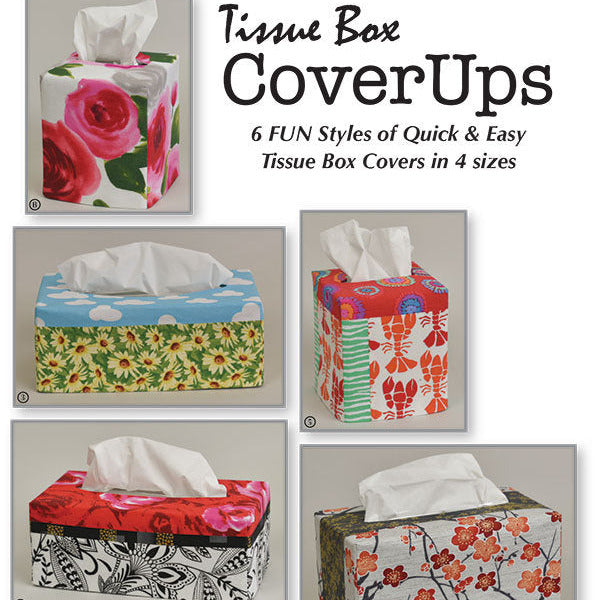 Tissue Box Cover Ups Pattern, Tiger Lily Press TLP1247, Kleeex Puffs Tissue Box Cover Pattern,