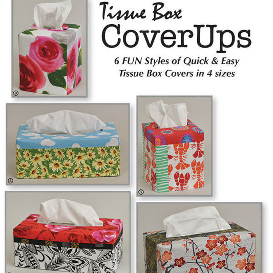 Tissue Box Cover Ups Pattern, Tiger Lily Press TLP1247, Kleeex Puffs Tissue Box Cover Pattern,