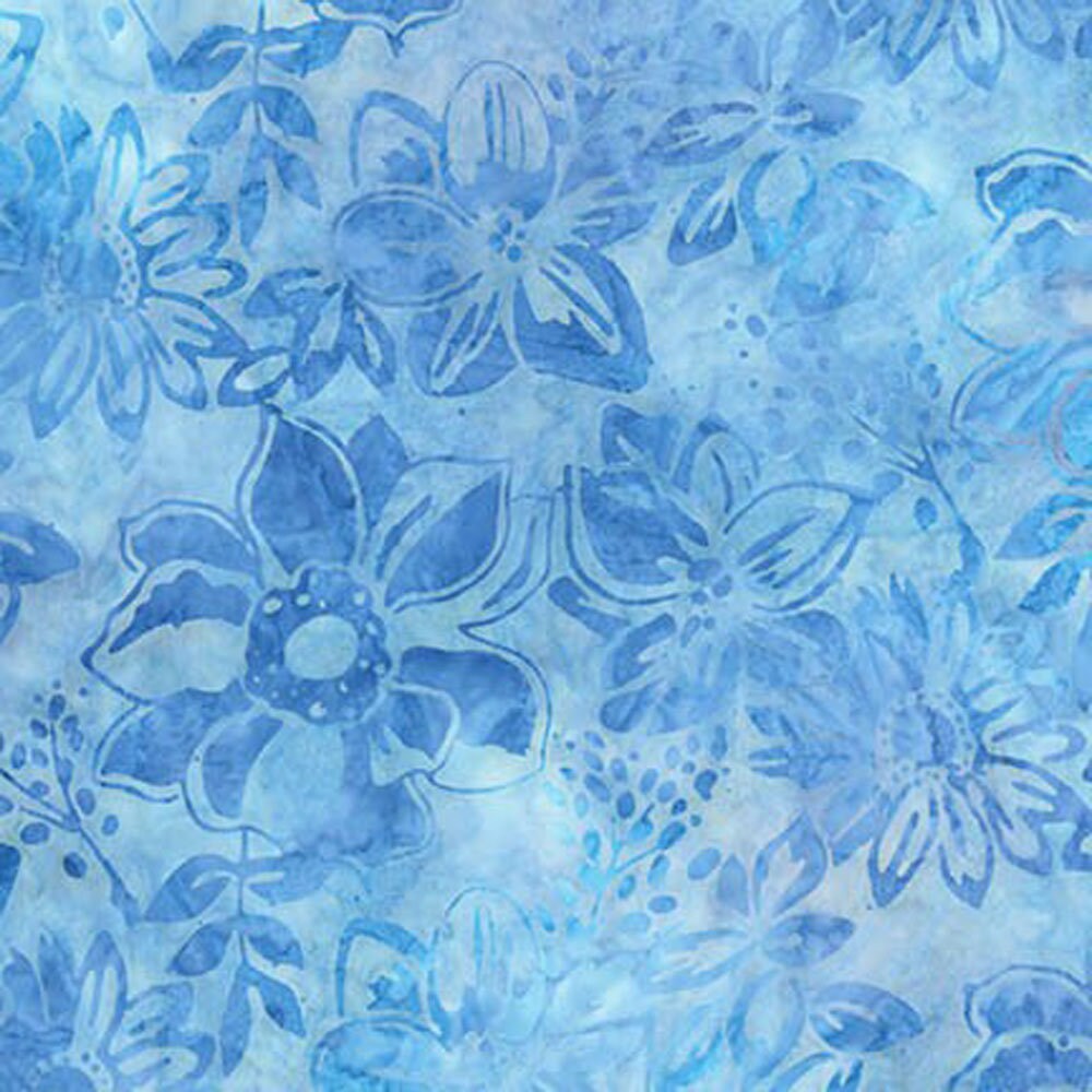 Artisan Batiks Gazebo Charm Squares, Robert Kaufman CHS-690-42, Blue Green Batik Fabric, 5" Precut Fabric Squares