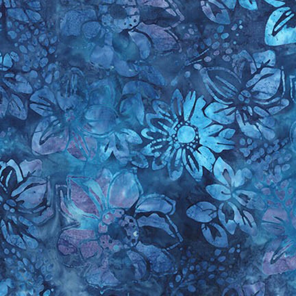 Artisan Batiks Gazebo Charm Squares, Robert Kaufman CHS-690-42, Blue Green Batik Fabric, 5" Precut Fabric Squares
