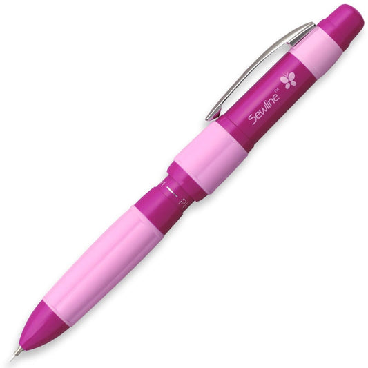 Sewline Pencil Trio - 3 Color Mechanical Pencil Fabric Marker, Sewline FAB50030, Pink Black White Ceramic Lead Mechanical Pencil