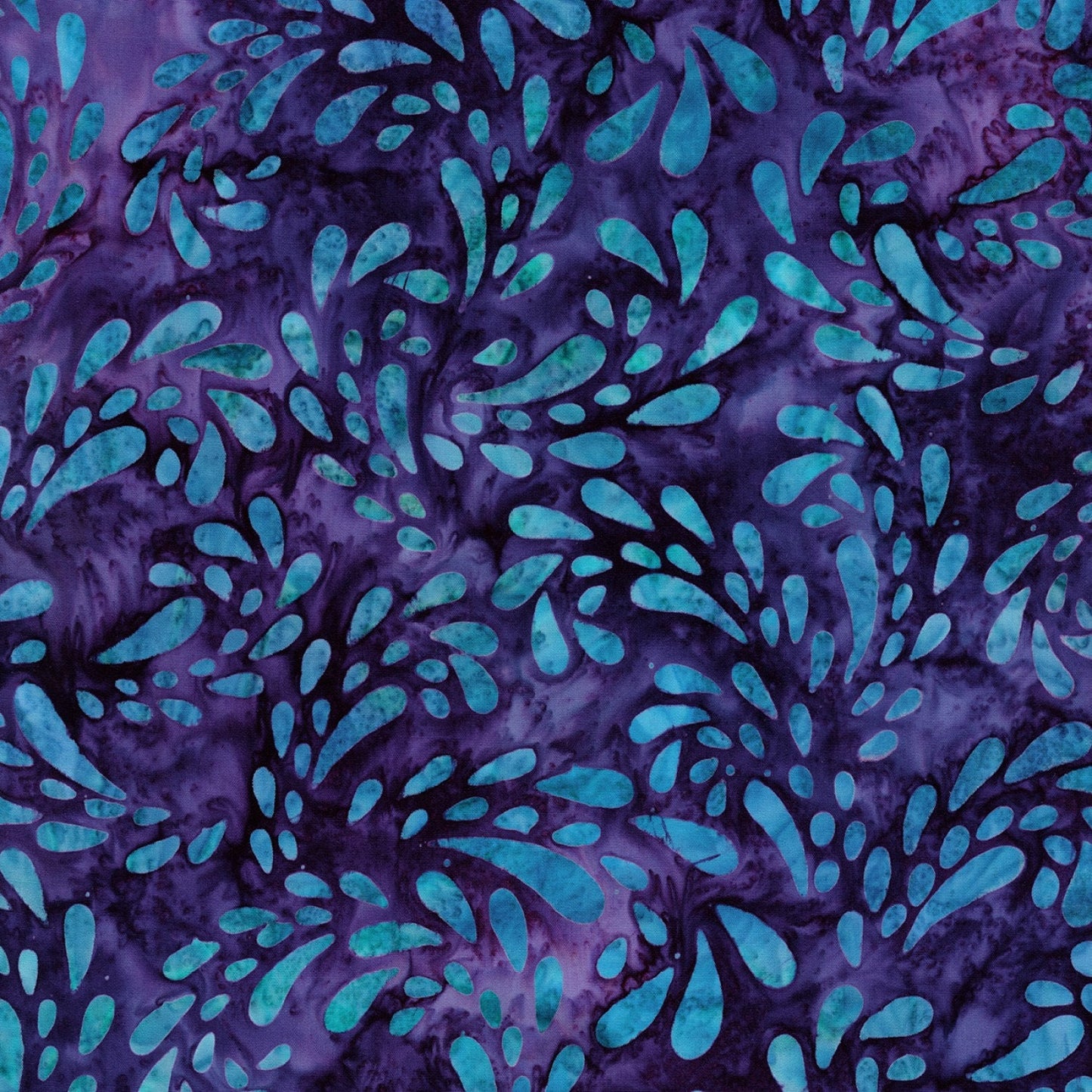 Artisan Batiks Aqua Spa 3 Charm Squares, Robert Kaufman CHS-794-42, Blue Purple Teal 5" Precut Fabric Squares
