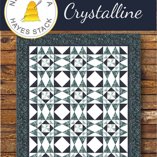 Crystalline Quilt Pattern, Needle in a Hayes Stack NH1939, The Goddess Tool Patterns for Yardage, Modern Throw Quilt, Tiffany Hayes