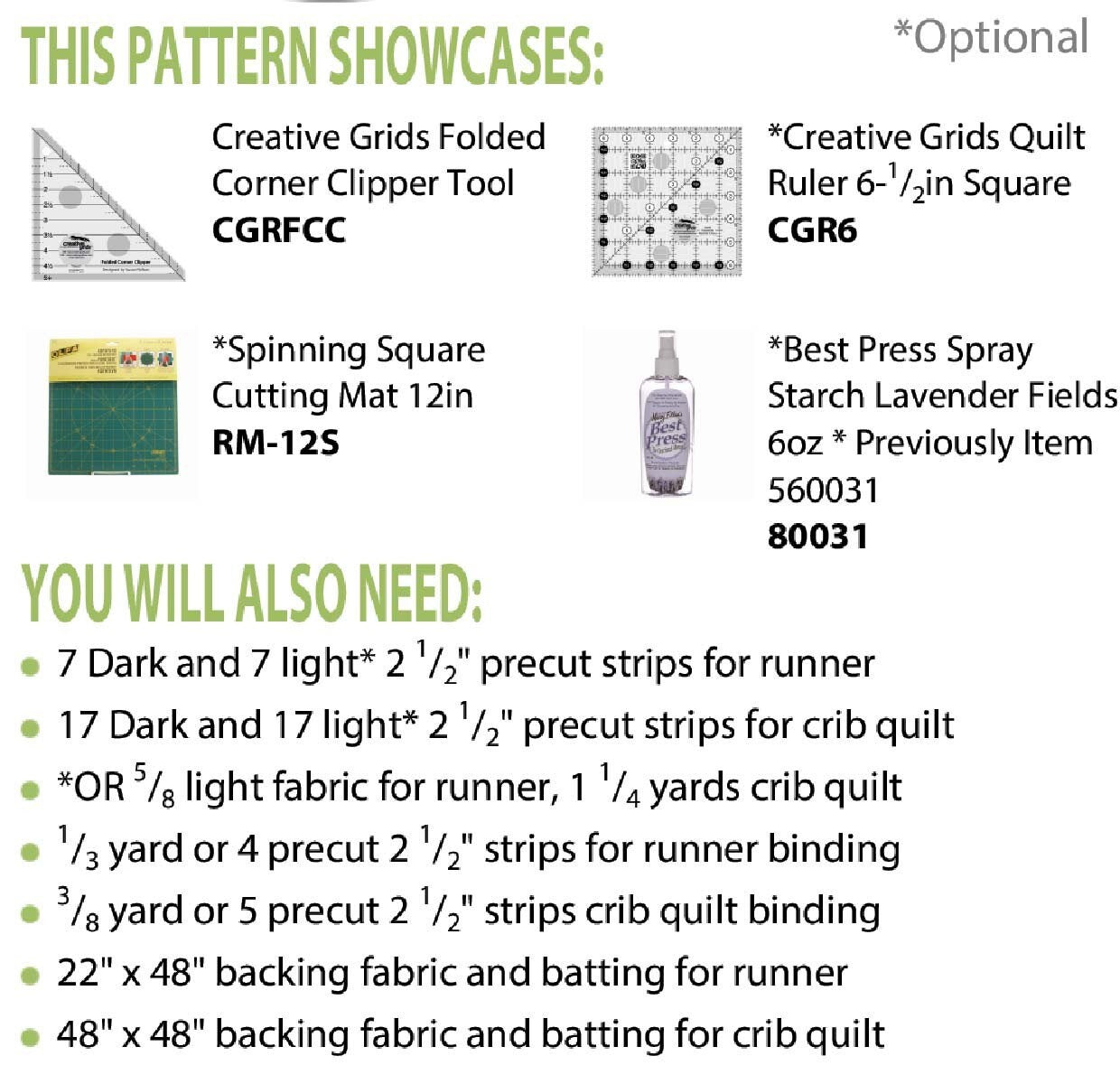 LAST CALL - Hexie imposter Runner or Quilt Pattern, Cut Loose Press CLPPSQ005, Jelly Roll Friendly, Folded Corner Clipper CGRFCC