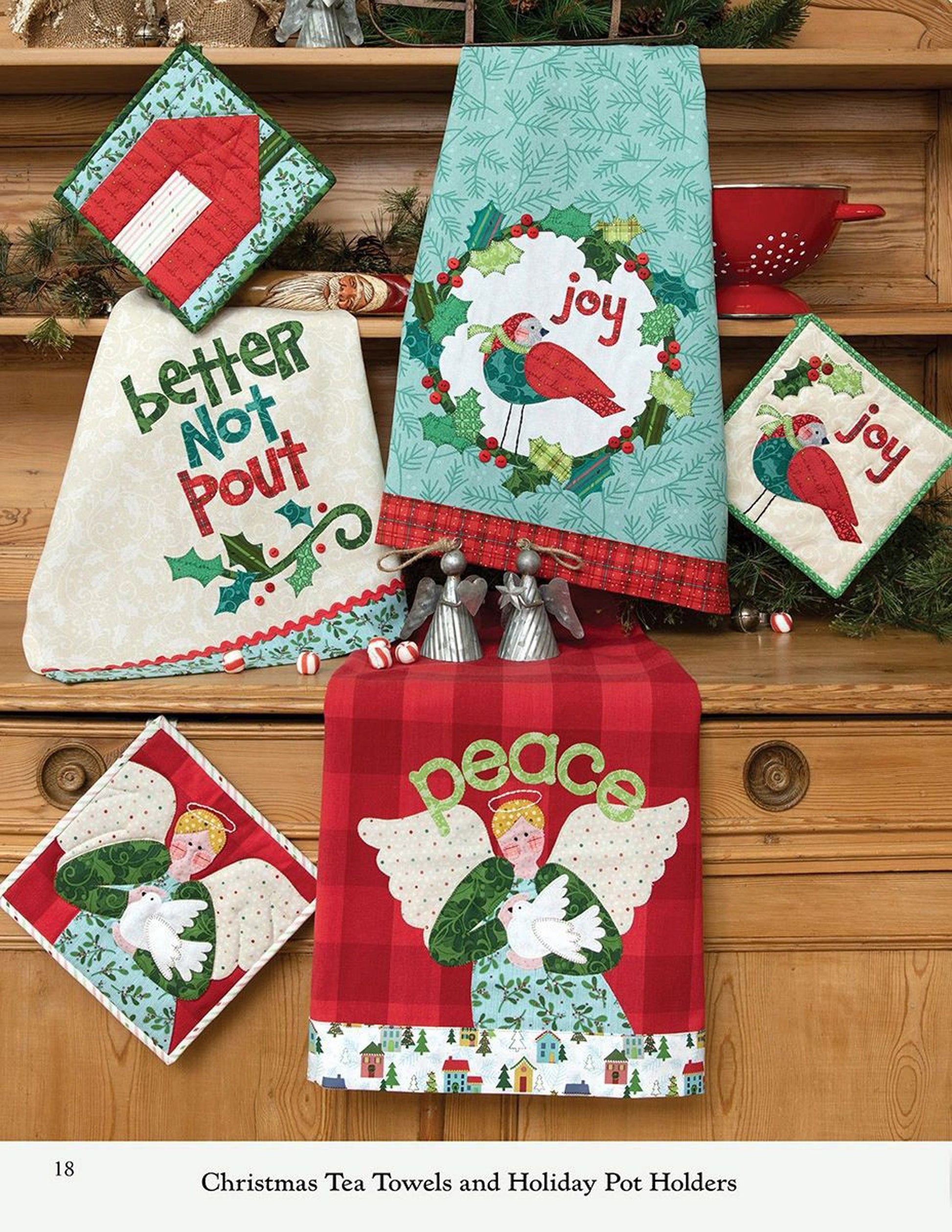 Better Not Pout Quilt Pattern Projects Book, Art to Heart ATH554B, Christmas Xmas Sewing and Quilt Projects, Nancy Halvorsen