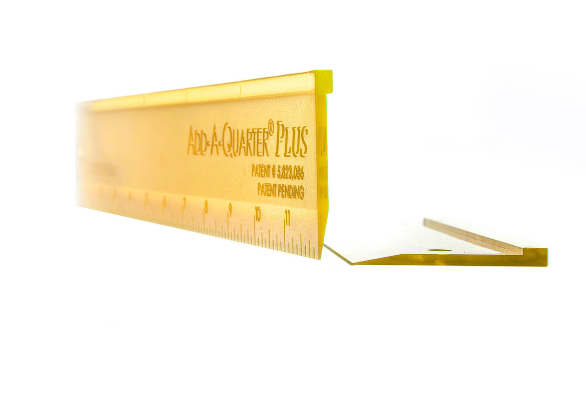 Add a Quarter Plus 6" Ruler, CM06PLUS, 1.5in x 6in Foundation Paper Piecing Ruler, Quilt Specialty Ruler