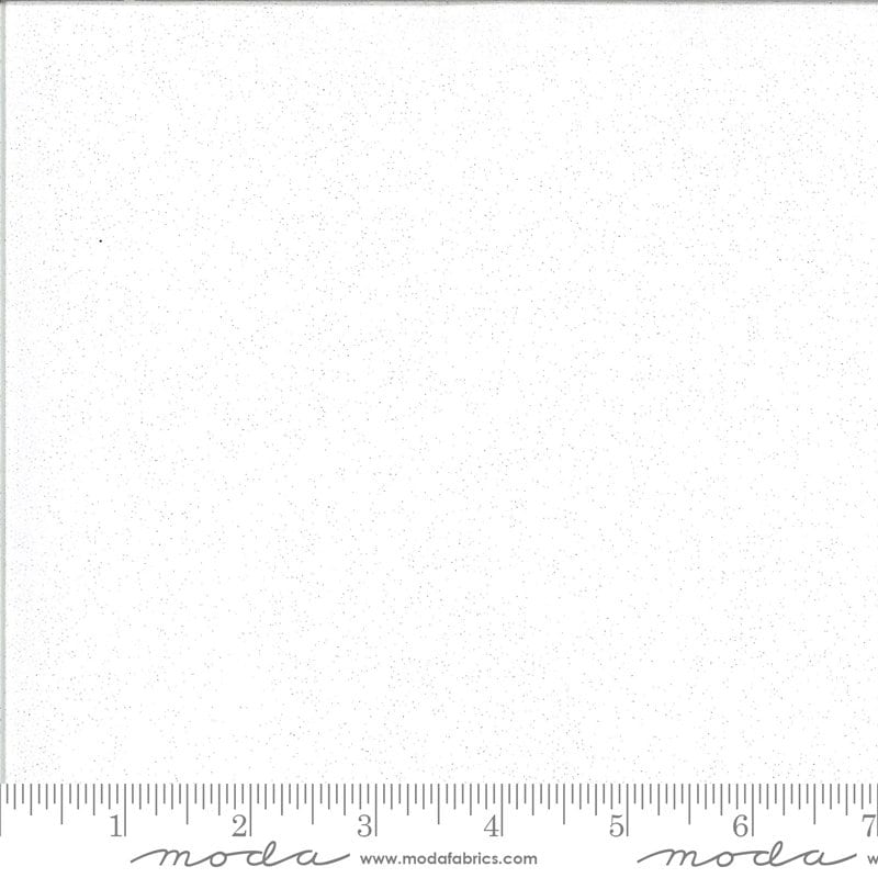 REMNANT 34" of Grunge Glitter - White Paper Fabric, Moda 30150 101GL, Glitter Look Sparkle Blender Fabric, Quilt Background Fabric