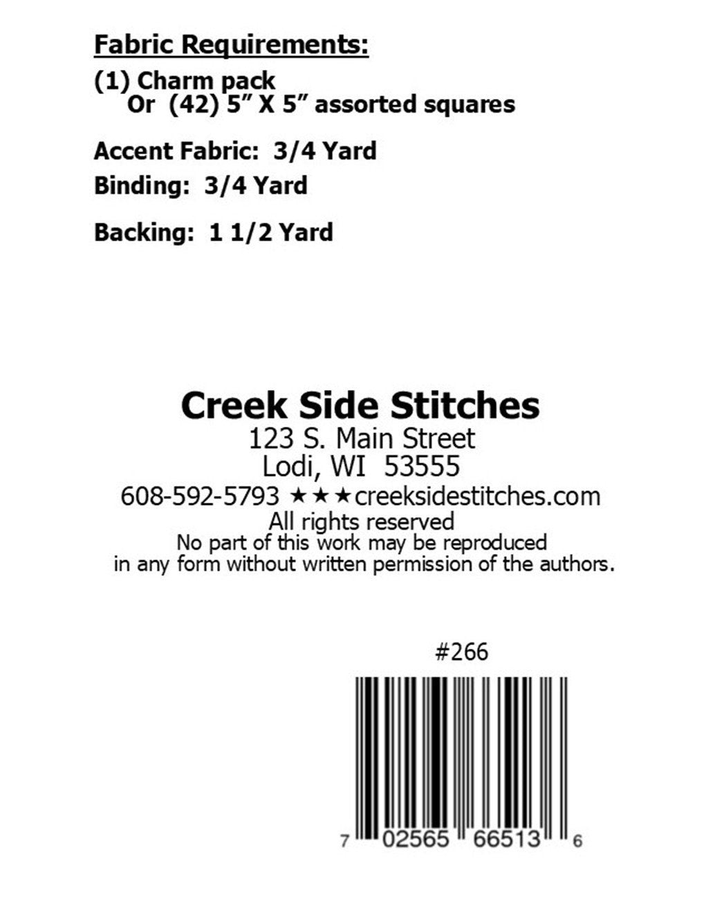 Charming Bricks and Sticks Table Runner Place Mats Pattern, Creek Side Stitches CSS266, Charm Pack Friendly Easy Table Quilts Pattern