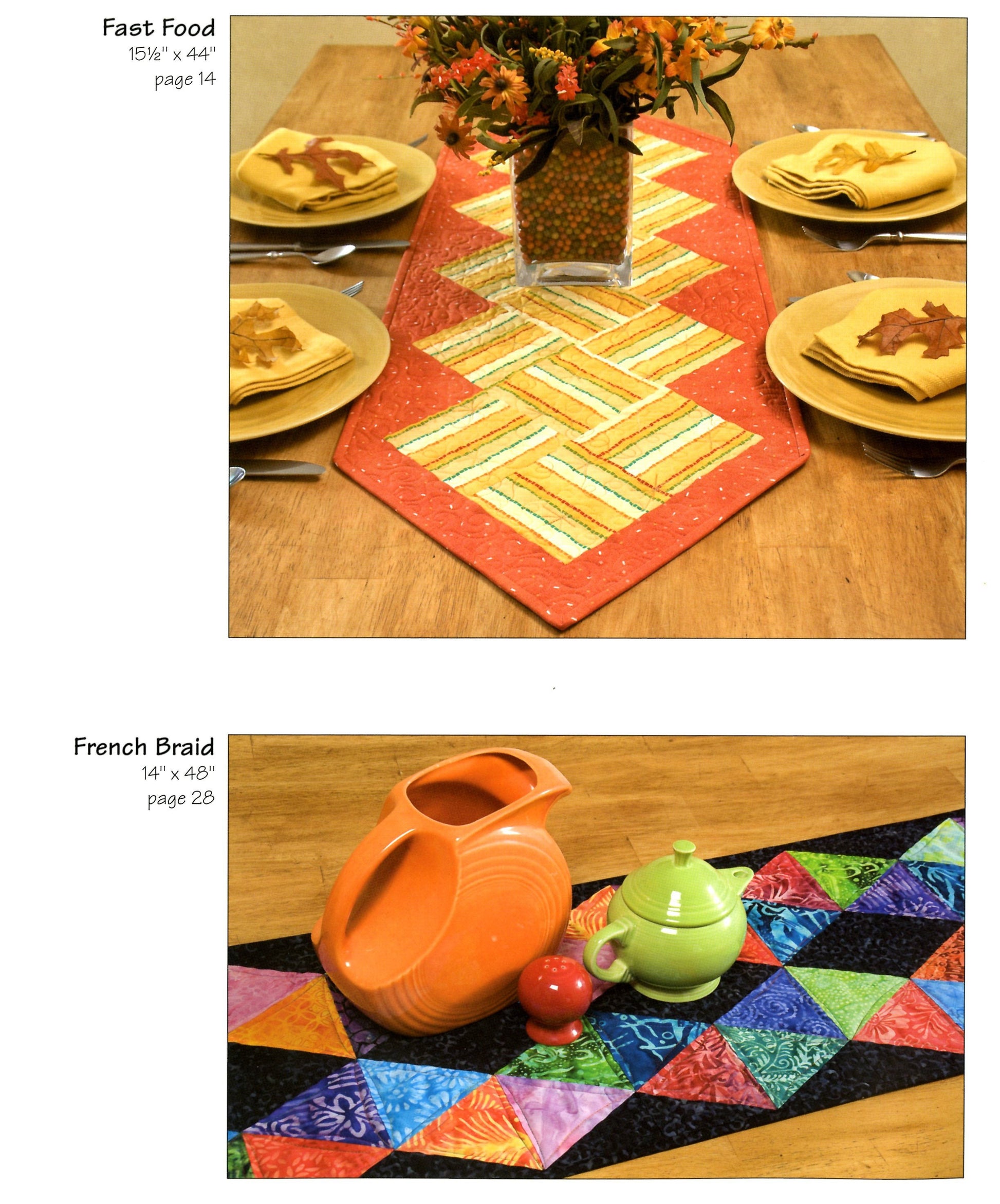Let's Do Lunch Quilt Pattern Book, Atkinson Designs ATK606, Table Runner Place Mats Patterns, Project Book, Tote Bag Pattern