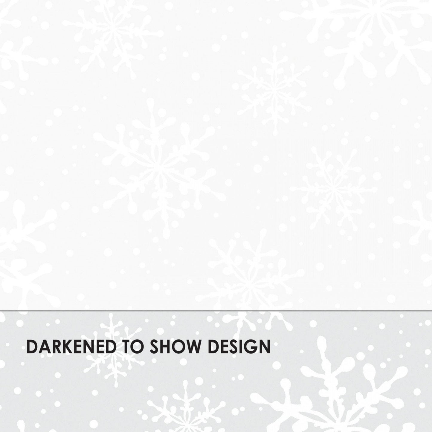 Solitaire Whites - White on White Snowflake Fabric, Maywood Studio MAS16007-UW, Solitaires Ultra White Snowflakes Fabric, By the Yard