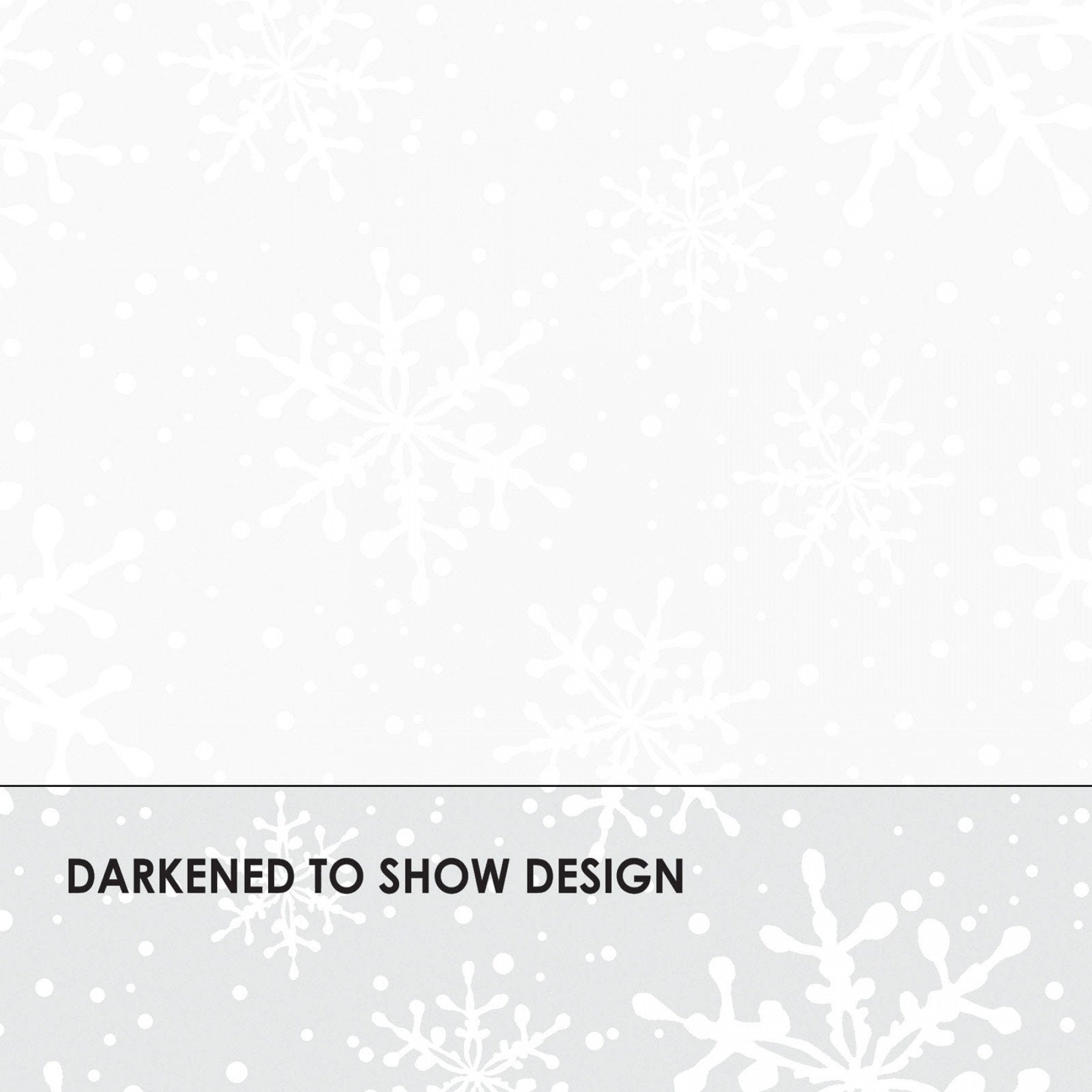 Solitaire Whites - White on White Snowflake Fabric, Maywood Studio MAS16007-UW, Solitaires Ultra White Snowflakes Fabric, By the Yard