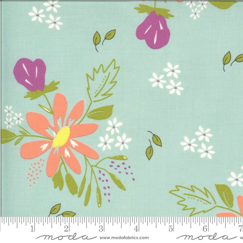 Balboa Charm Pack OOP, Moda 37590PP, 5" Precut Fabric Squares, Floral Charm Pack, Modern Floral Fabric, Sherri and Chelsi