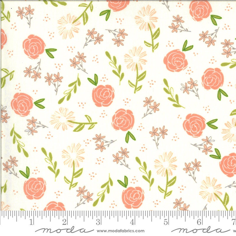 Balboa Charm Pack OOP, Moda 37590PP, 5" Precut Fabric Squares, Floral Charm Pack, Modern Floral Fabric, Sherri and Chelsi