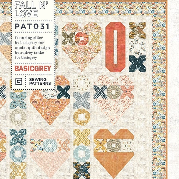 Fall N Love Quilt Pattern, BasicGrey PAT031
