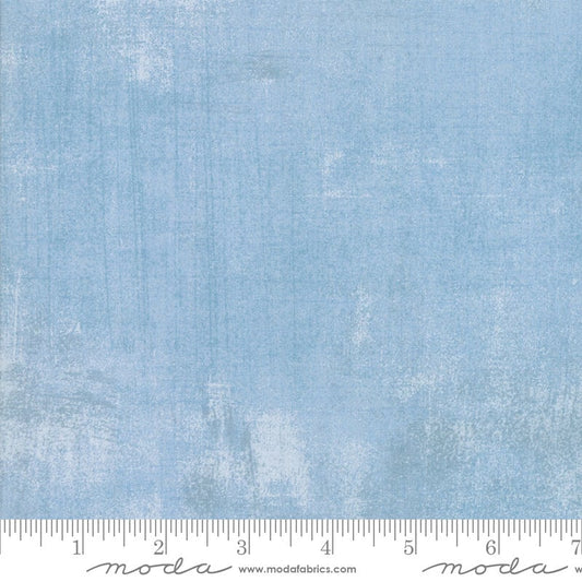 108" Grunge - Light Blue Mottled Wide Quilt Back Fabric, Moda 11108 479 Cosmic, Blue Texture Tonal Quilt Backing