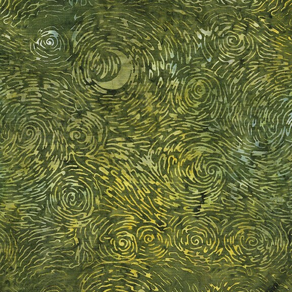 Citrus Sun Stack, Island Batik, 10" Precut Blue Green Yellow Batik Layer Cake Fabric Squares