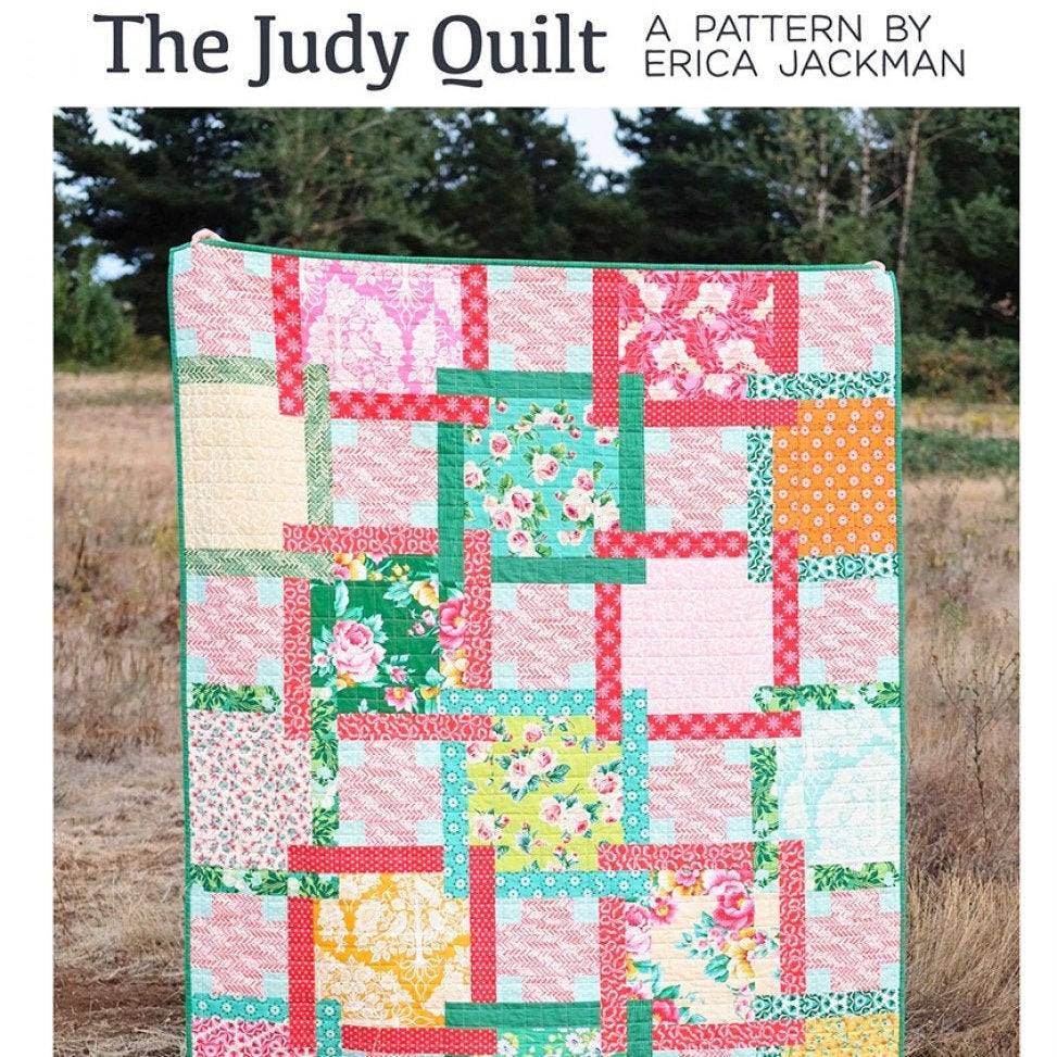 LAST CALL - The Judy Quilt Pattern, Kitchen Table Quilting KTQ139, Fat Eighth F8 Fat Quarter FQ Friendly, Baby Lap Twin Quilt Pattern