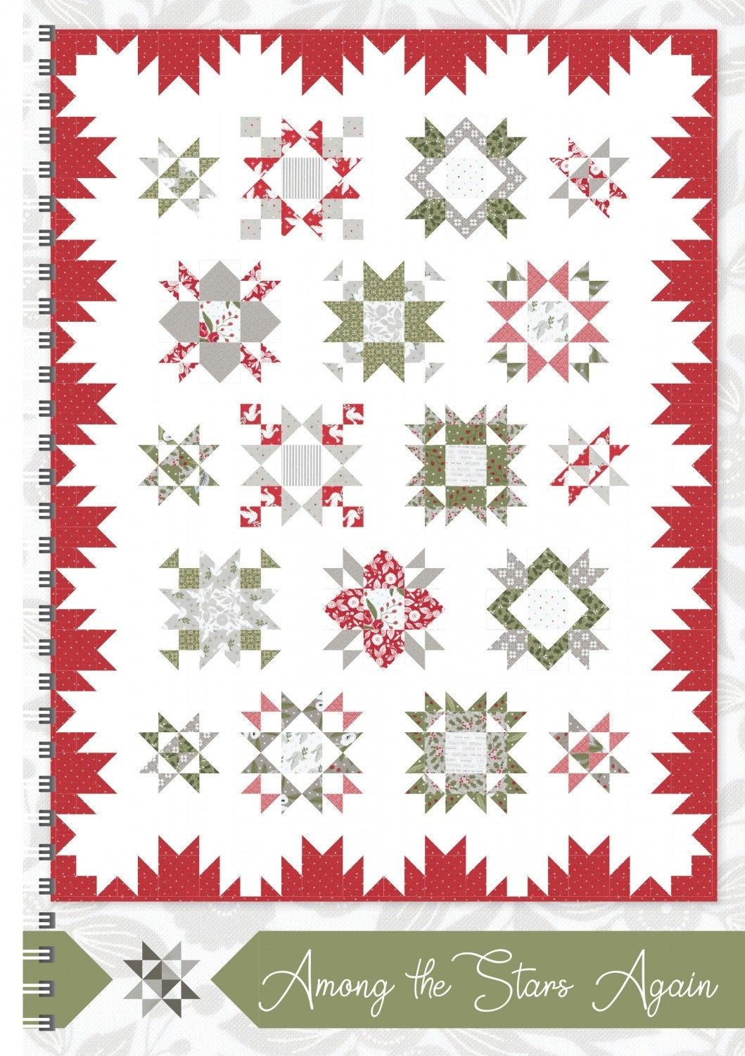 Among the Stars Again Quilt Pattern Book, ISE-946, Fat Quarter Friendly, Star Sampler BOM Quilt Pattern, It's Sew Emma