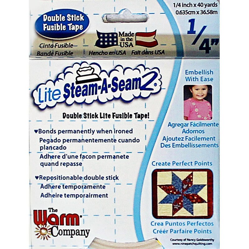 Lite Steam A Seam 2 1/4" Fusible Tape, Warm Products 5409