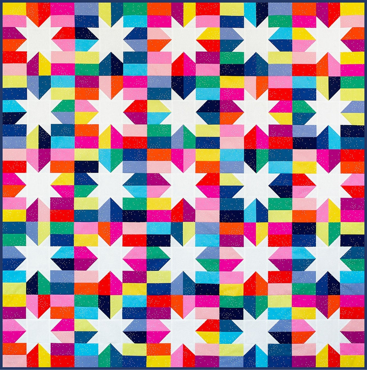 LAST CALL Little Lights Quilt Pattern, Modernly Morgan MM-015, Fat Quarter Jelly Roll Friendly, Star Baby Throw Quilt Pattern, McCollough