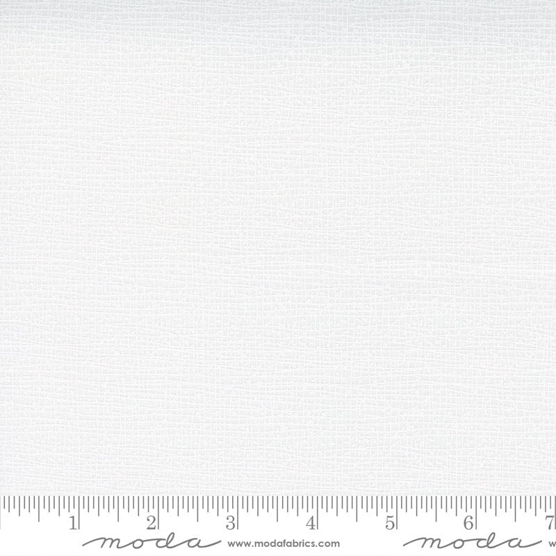 REMNANT 2 Yards 8" of 108" Thatched - Blizzard White on White Wide Quilt Back Fabric, Moda 11174 150, White Texture Tonal Wide Quilt Backing