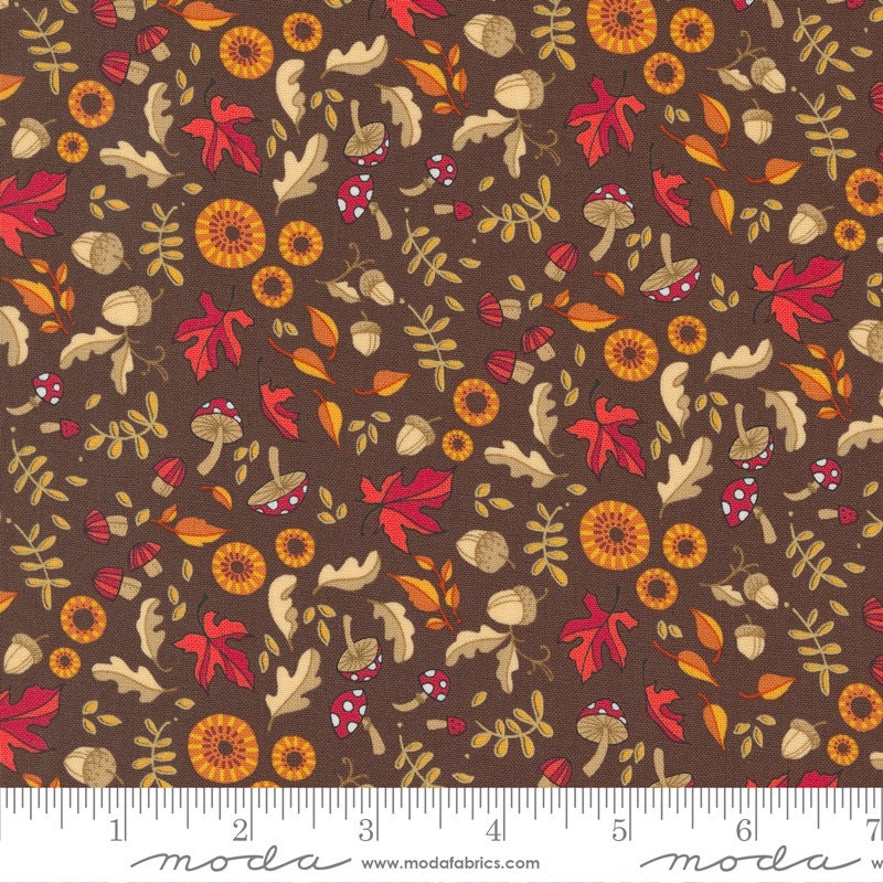 Forest Frolic Layer Cake, Moda 48740LC, Autumn Fall Floral Quilt Fabric, 10" Precut Fabric Squares, Robin Pickens