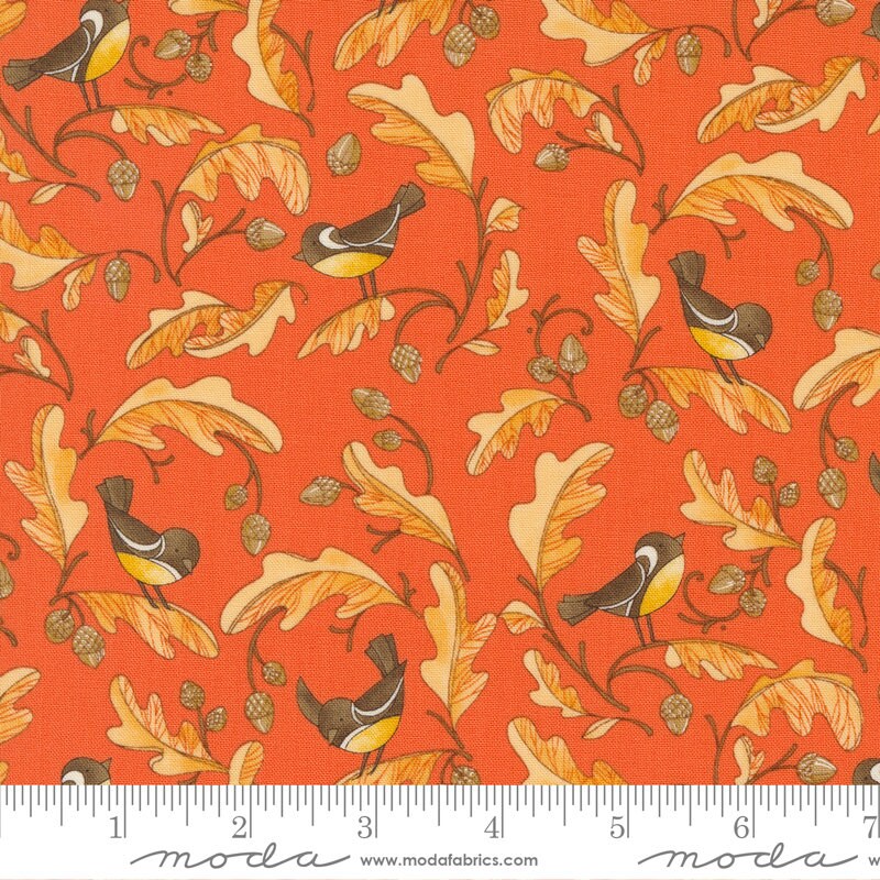 Forest Frolic Layer Cake, Moda 48740LC, Autumn Fall Floral Quilt Fabric, 10" Precut Fabric Squares, Robin Pickens