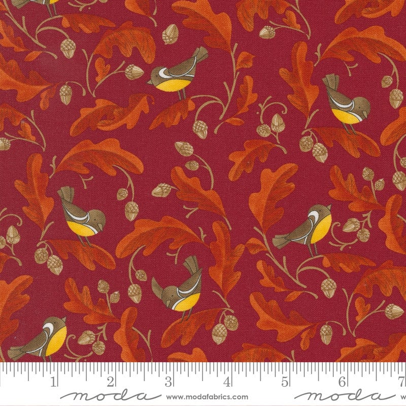 Forest Frolic Layer Cake, Moda 48740LC, Autumn Fall Floral Quilt Fabric, 10" Precut Fabric Squares, Robin Pickens