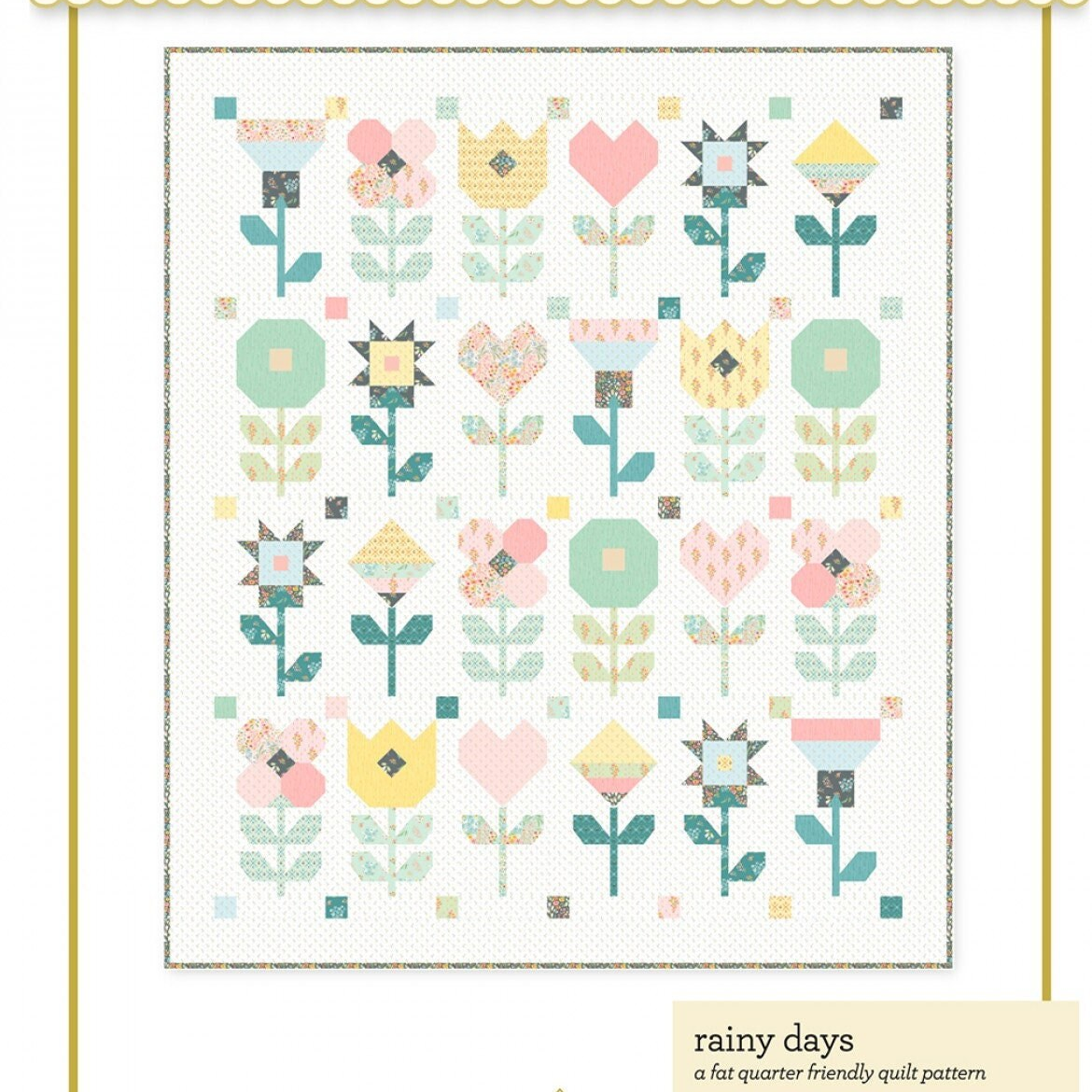 Rainy Days Quilt Pattern, Poppie Cotton HLP23103