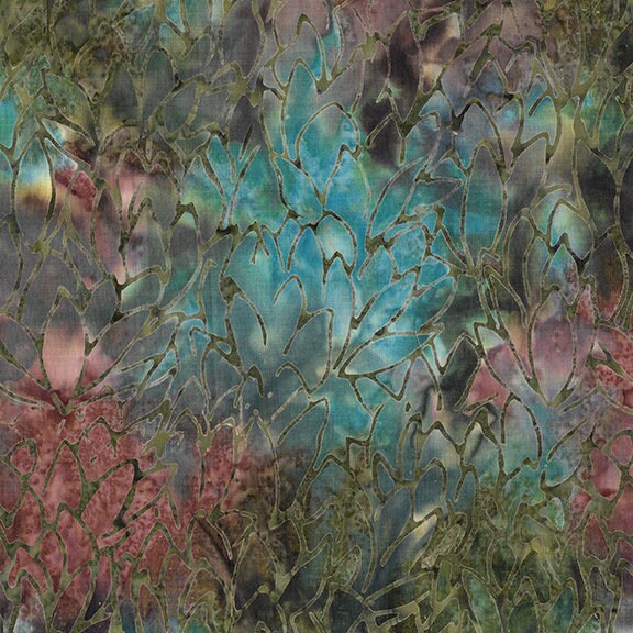 Country Charm 10" Stack, Island Batik, 10" Precut Green Brown Blue Rust Batik Layer Cake Fabric Squares