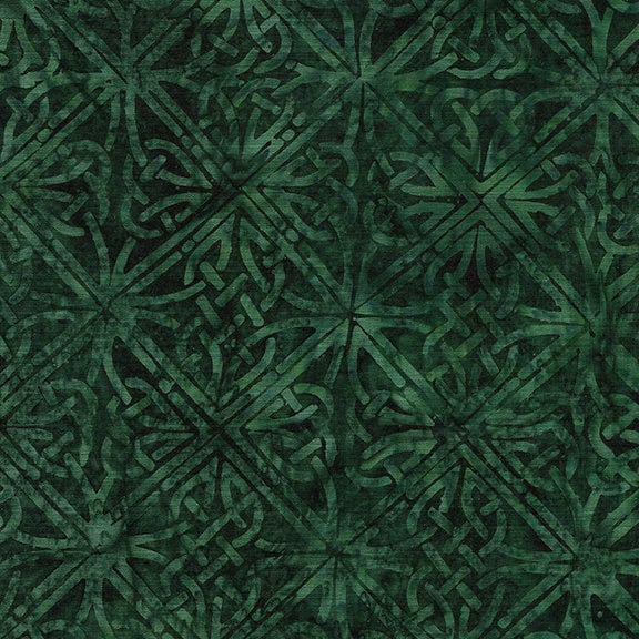 Citron Breeze Stack, Island Batik, 10" Precut Green Blue Celtic Batik Fabric Squares