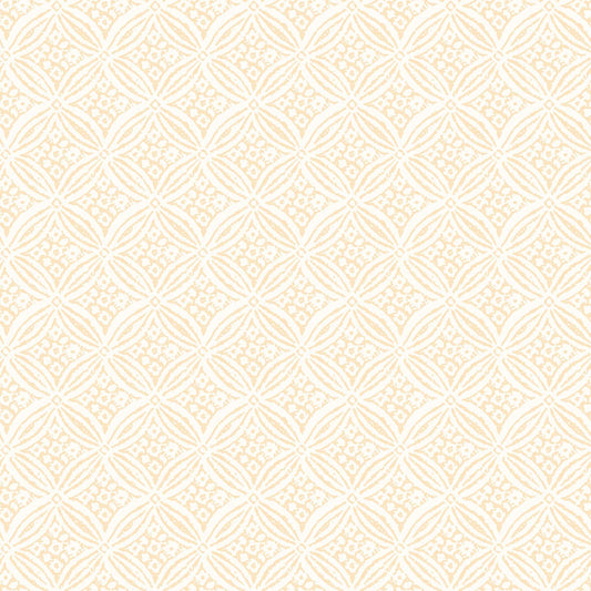 REMNANT 1 Yard 6" of Harvest Rose - Geo Cream FLANNEL Fabric, Maywood Studio MASF10634-E, Off White Cream Ecru Geometric Print Flannel