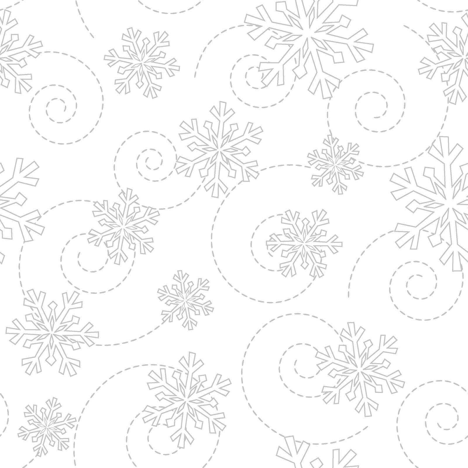White on White 10" Squares, Maywood Studio SQ-MASKBB-Wows, Solid White Print Quilt Fabric Stack, 10" Precut Fabric Squares