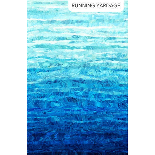Palm Beach - Indigo Ombre Texture Blue Tonal Blender Fabric, Northcott DP26926-48, By the Yard