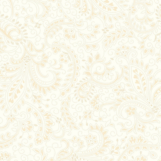 108" Piecemaker Sampler - Cream Beige Paisley Wide Quilt Back Fabric, Marcus R360788D-CREAM, Neutral Quilt Backing Fabric, By the Yard