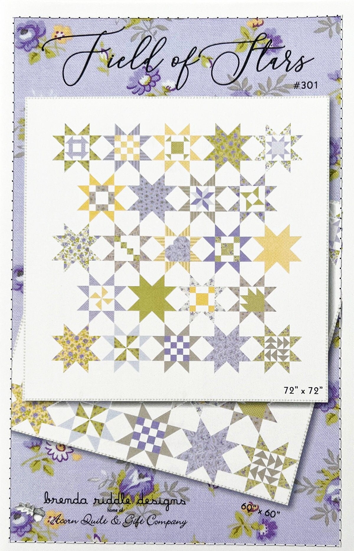 Field of Stars Quilt Pattern, Acorn Quilt and Gift AQG301