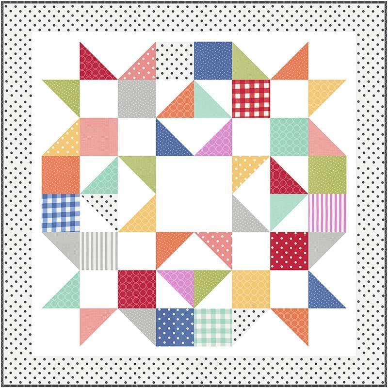 Barn Star 7 Quilt Pattern, Coriander Quilts CQ213, Charm Square Friendly Wall Hanging Table Topper or Baby Quilt Pattern, Corey Yoder