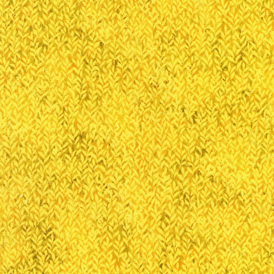 Painterly Trees - Mustard Yellow Blender Fabric, Robert Kaufman ABXD-22496-135 Mustard, Yellow Little Leaves Fabric, By the Yard
