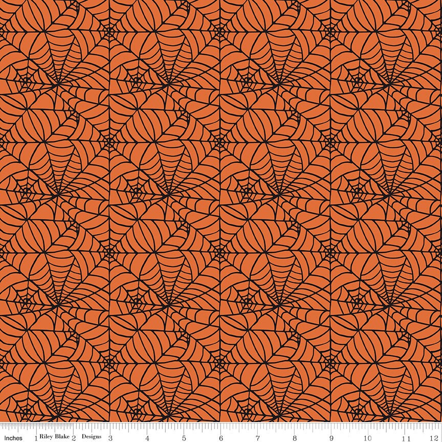 Sophisticated Halloween 18 Fat Quarter Bundle, Riley Blake FQ-14620-18, Precut 18 x 22 Halloween Fabric, My Mind's Eye