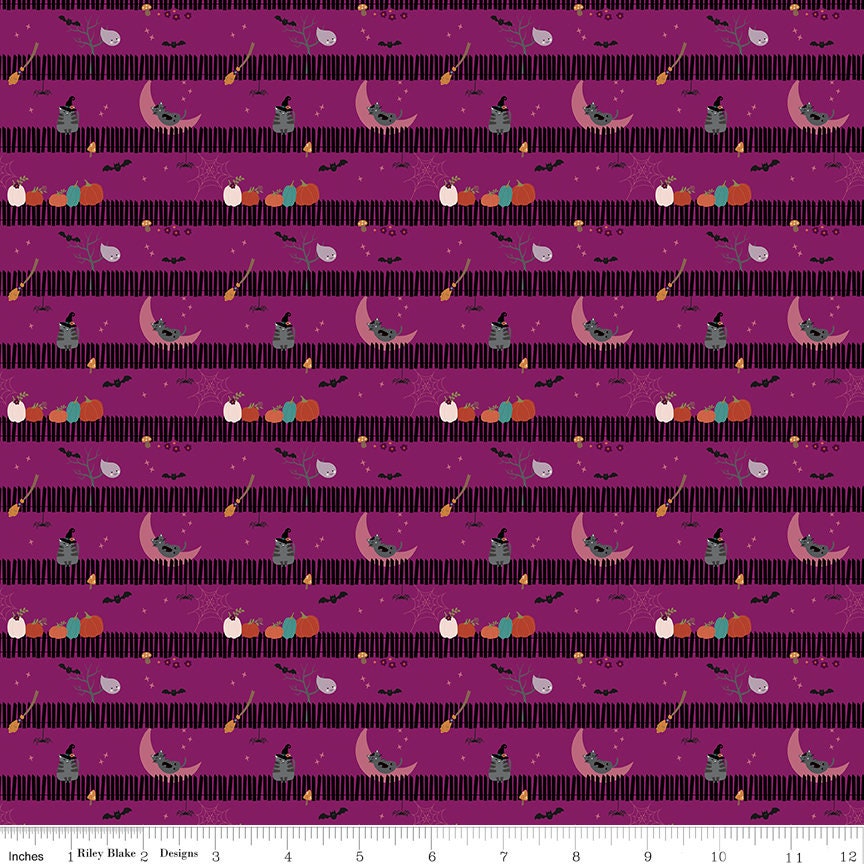 Little Witch Rolie Polie, Riley Blake RP-14560-40, 2.5" Precut Halloween Fabric Strips, Jennifer Long