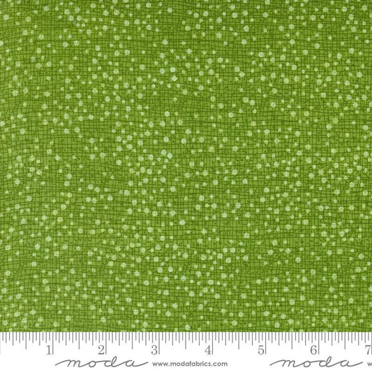 Thatched Dotty - Winterly Grass Green Tonal Texture Fabric, Moda 48715 197, Robin Pickens, By the Yard