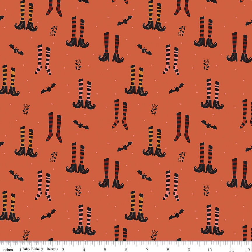 Little Witch Rolie Polie, Riley Blake RP-14560-40, 2.5" Precut Halloween Fabric Strips, Jennifer Long