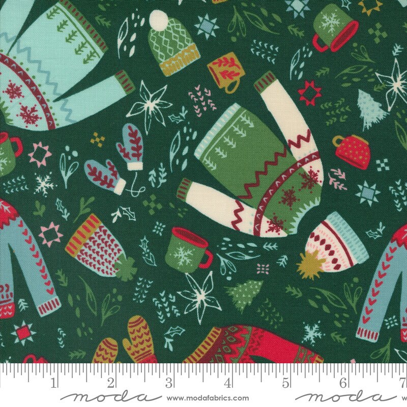 Cozy Wonderland Layer Cake, Moda 45590LC, 10" Precut Christmas Xmas Quilt Fabric Squares, Fancy That Design House