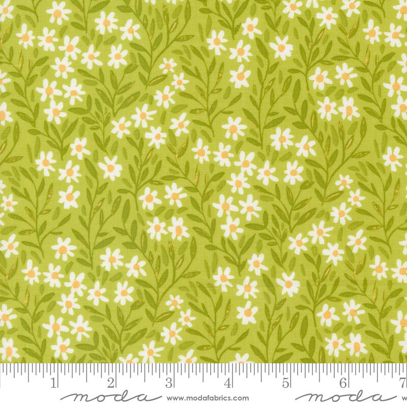 Kindred Jelly Roll, Moda 36070JR, Blue Green Pink Yellow Floral 2.5" Quilt Fabric Strips, 1 Canoe 2 1Canoe2