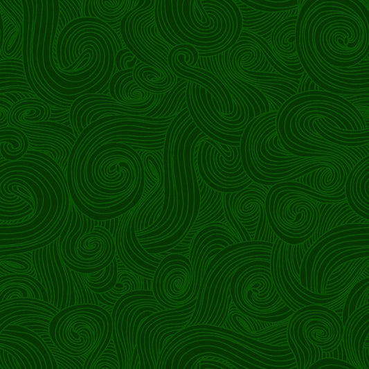 Just Color - Forest Tonal Green Blender Fabric, Studio E 1351-FOREST, Xmas Emerald Green Texture Tonal Quilt Fabric, By the Yard