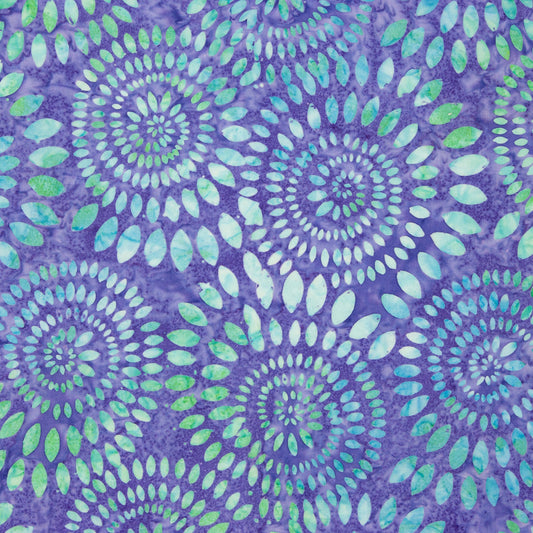 108" Expressions Batiks - 3 Yard Cut of Tjaps Dahlias Lilac Mint Hand Dyes Wide Quilt Back Fabric, Riley Blake 3YD-BTWB23010-182