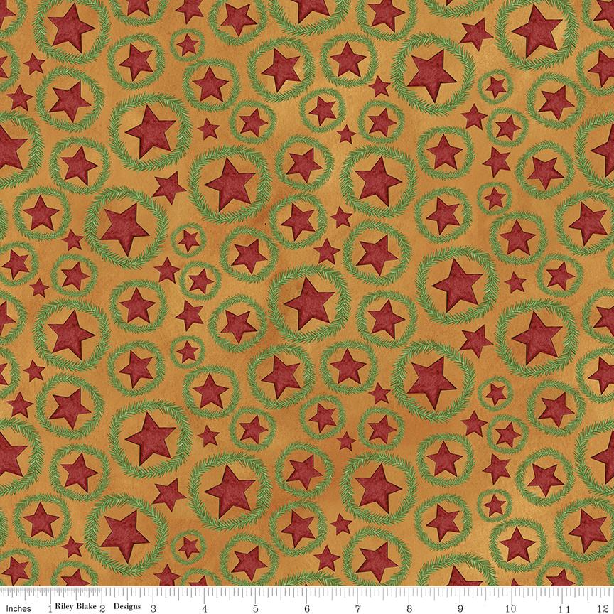 Up on the Housetop 21 Fat Quarter Bundle, Riley Blake FQ-14730-21, 18 x 22 Fabric Cuts, Whimsical Christmas Xmas Santa Fabric, Teresa Kogut